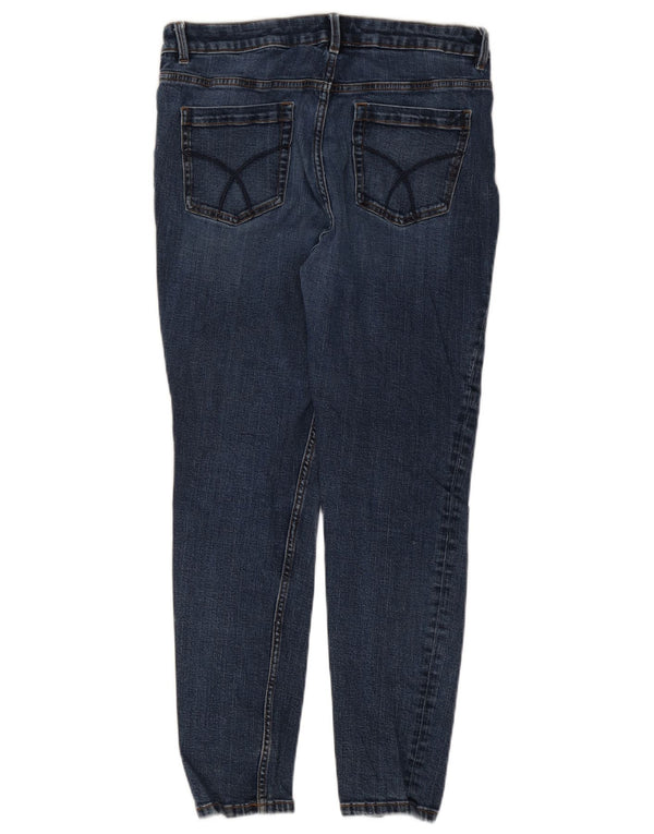 Crew Clothing Womens Skinny Jeans Reino Unido 16 Grande W34 L28 Azul Marinho Algodão