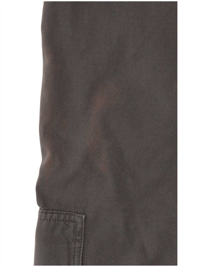 Calça cargo reta masculina Trussardi IT 48 médio W32 L32 cinza