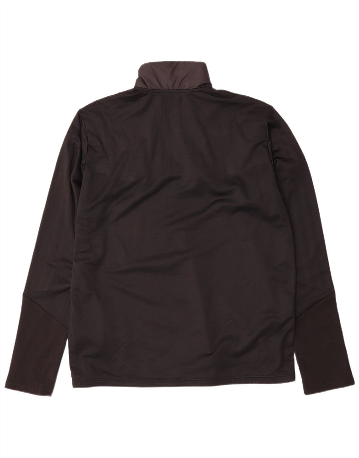 Adidas Mens Aeroready Zip Neck Pullover Treino Top XL Preto Colourblock