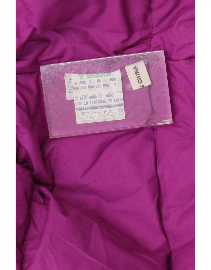 Jaqueta masculina acolchoada de ajuste solto BRUGI Reino Unido 36 bloco colorido azul pequeno