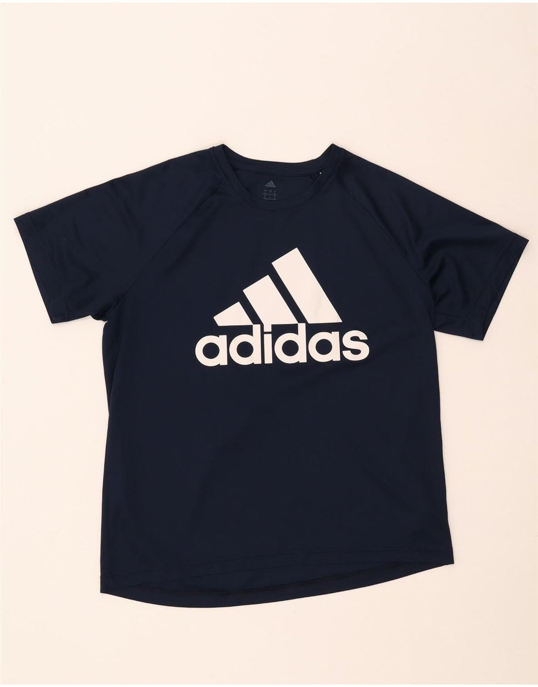Camiseta Adidas Masculina Climalite Graphic Top Grande Poliéster Azul Marinho