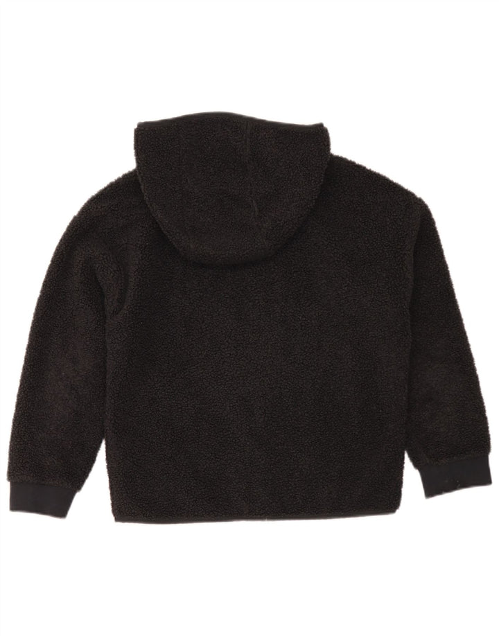 Jaqueta Nike Boys com capuz de lã 10-11 anos médio preto poliéster