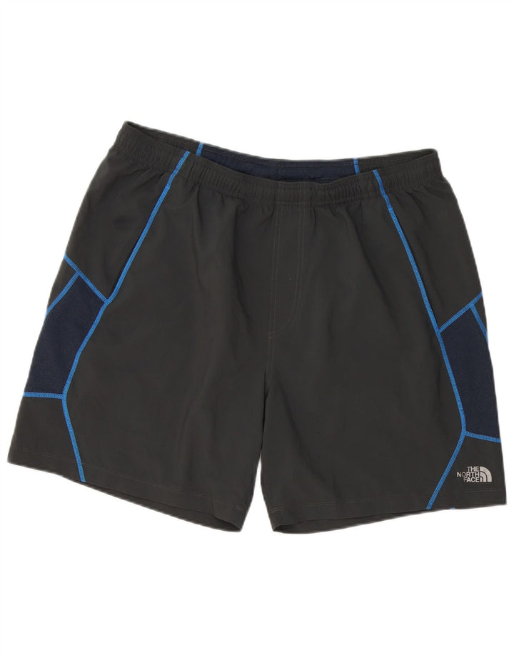 Shorts esportivos masculinos The North Face, grande poliéster listrado preto