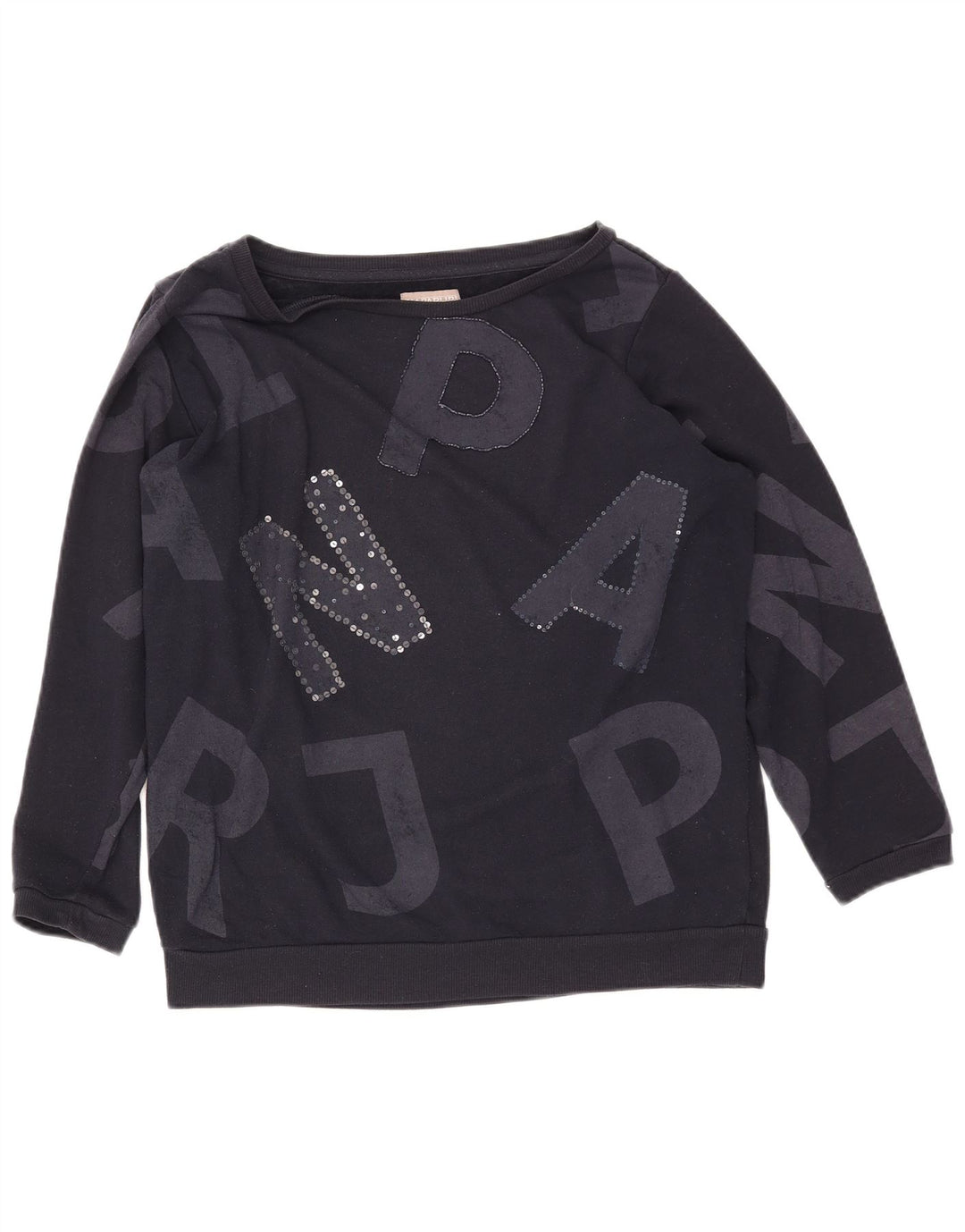 Suéter gráfico feminino NAPAPIJRI Reino Unido 14 grande azul marinho