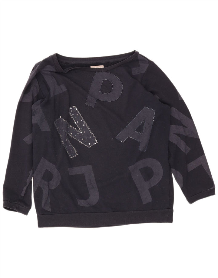 Suéter gráfico feminino NAPAPIJRI Reino Unido 14 grande azul marinho