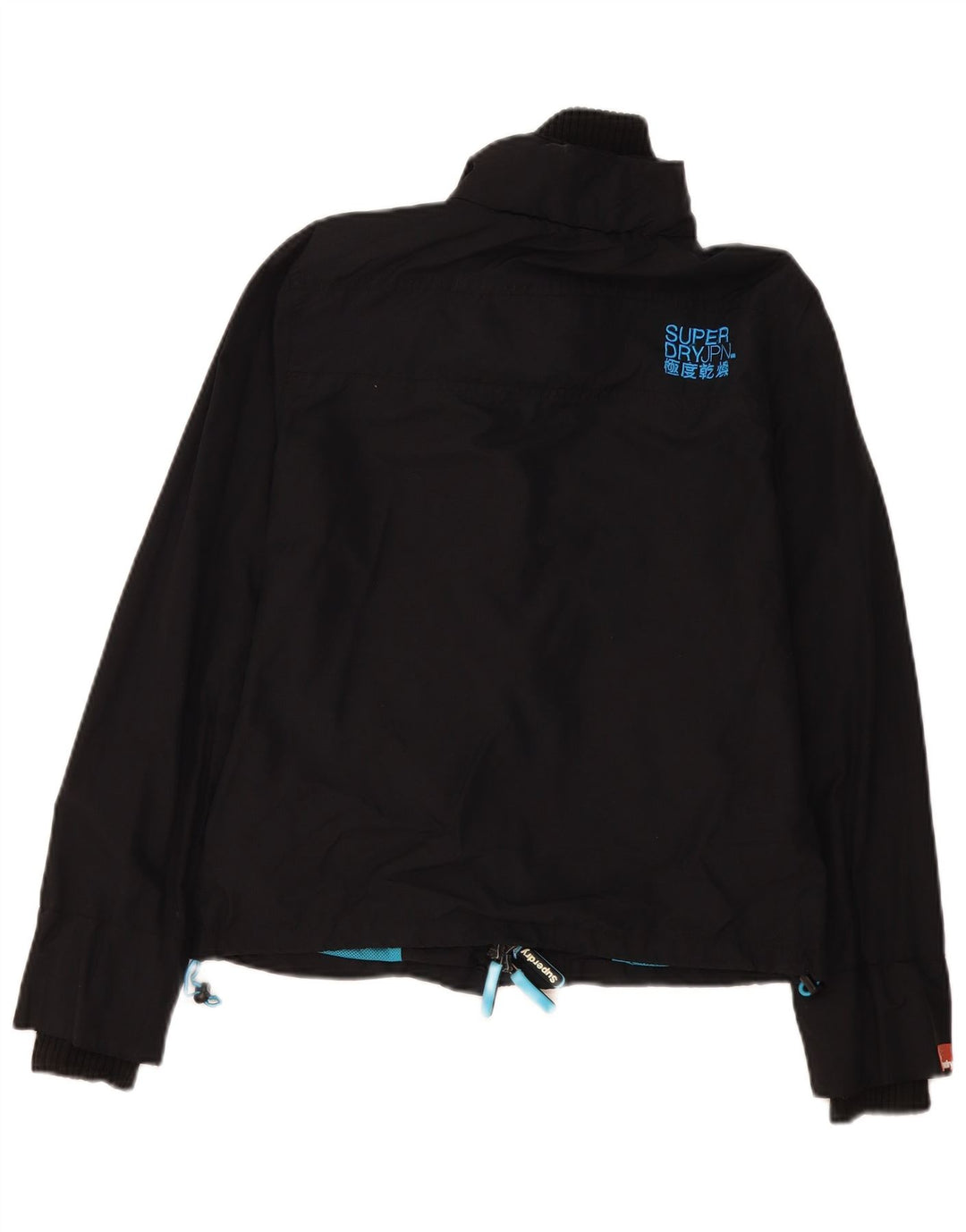 Jaqueta corta-vento feminina Superdry The Windcheater UK 16 grande nylon preto