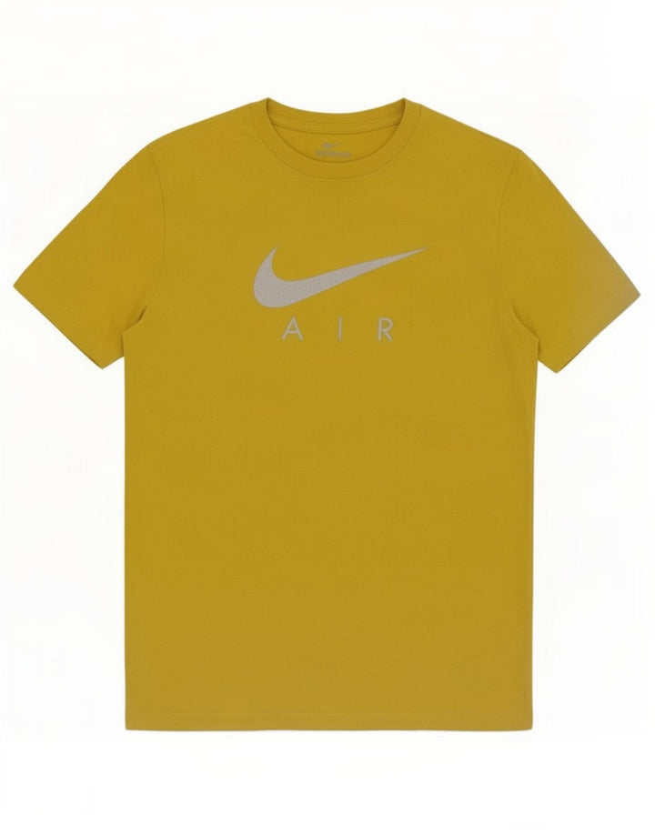 Camiseta Nike masculina gráfica Top pequeno amarelo