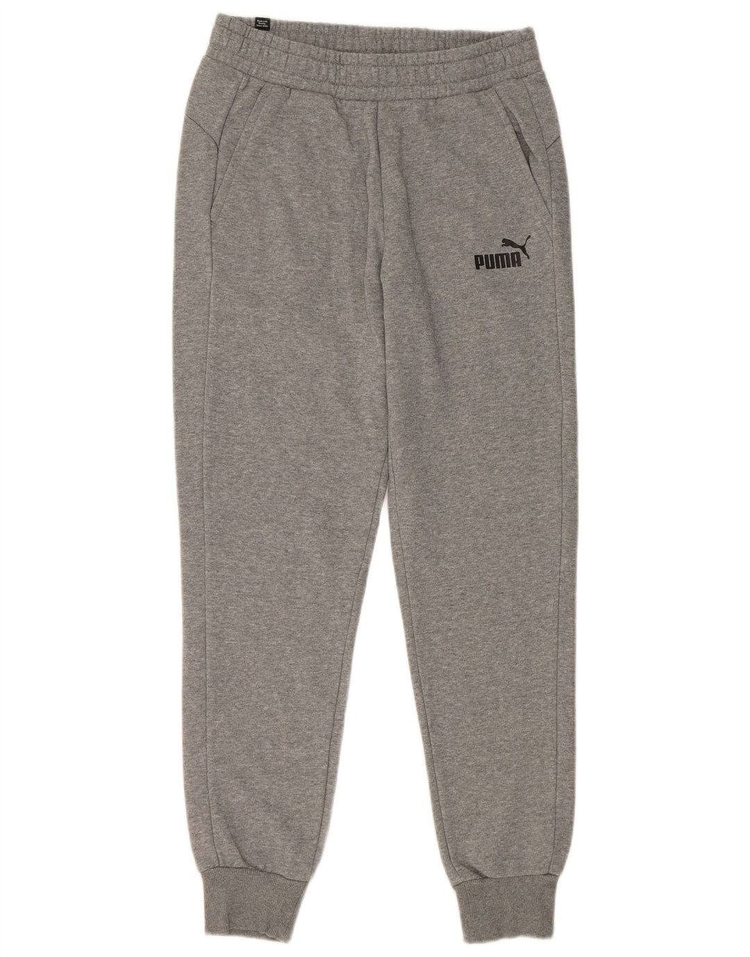 Calça de treino masculina Puma Joggers cinza médio algodão manchado