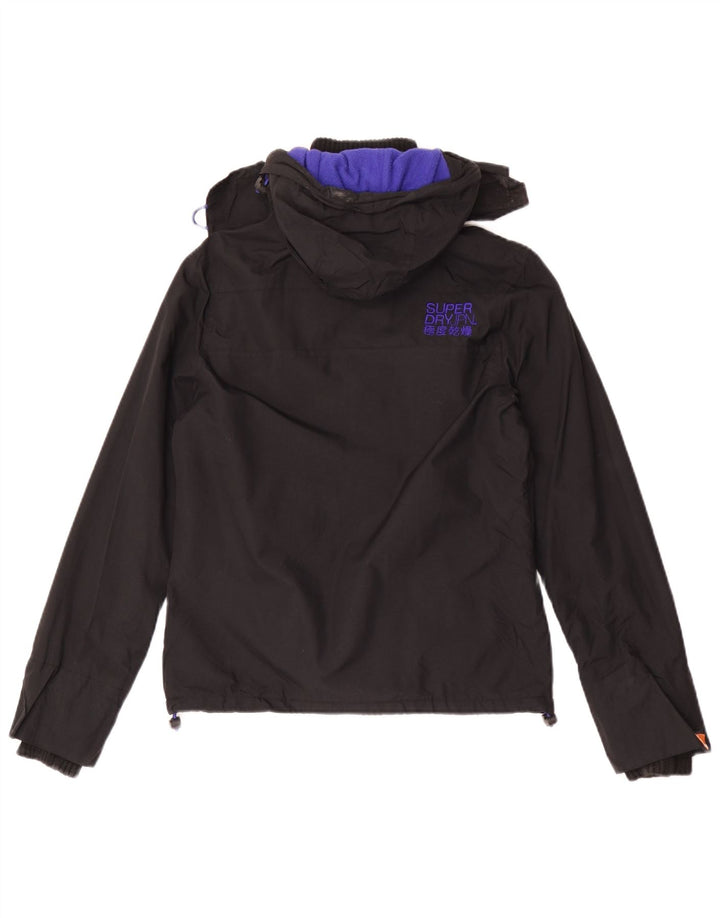 Jaqueta corta-vento feminina Superdry UK 10 pequena preta