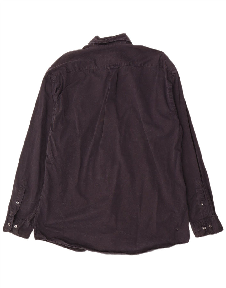 Camisa masculina Gant grande algodão azul marinho