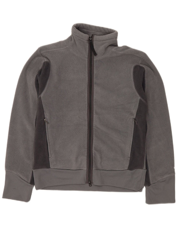 Jaqueta Nike Masculina Fleece UK 36/38 Pequena Cinza Poliéster