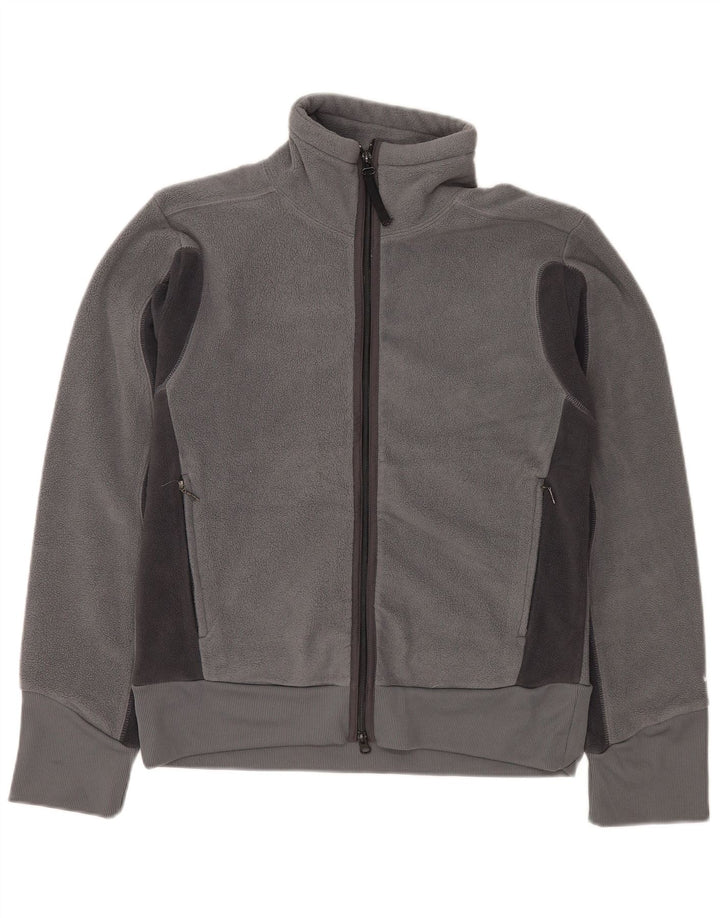Jaqueta Nike Masculina Fleece UK 36/38 Pequena Cinza Poliéster