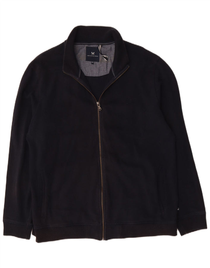 Crew Clothing Mens Treino Top Jacket 2XL Algodão Azul Marinho