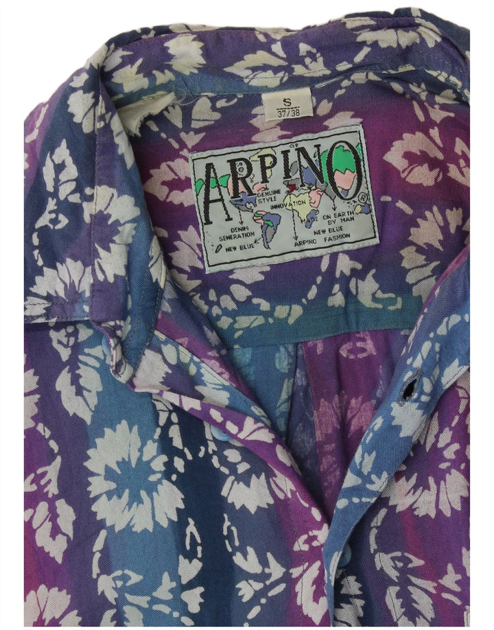 Camisa masculina de manga curta ARPINO tamanho 37/38 pequena floral multicolorida