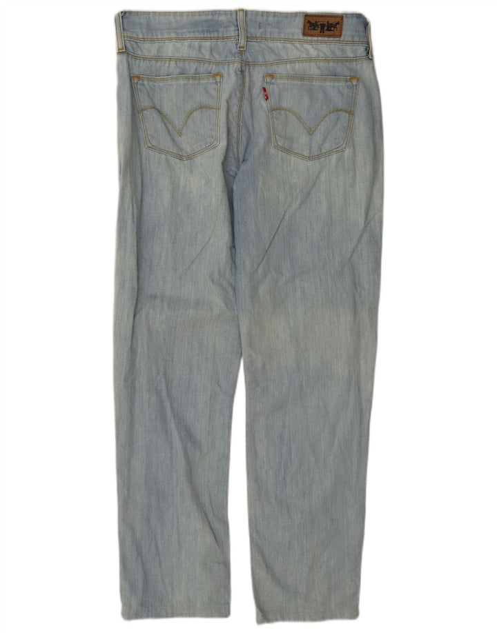 Calça jeans feminina Levi's 570 Straight W30 L28 azul algodão