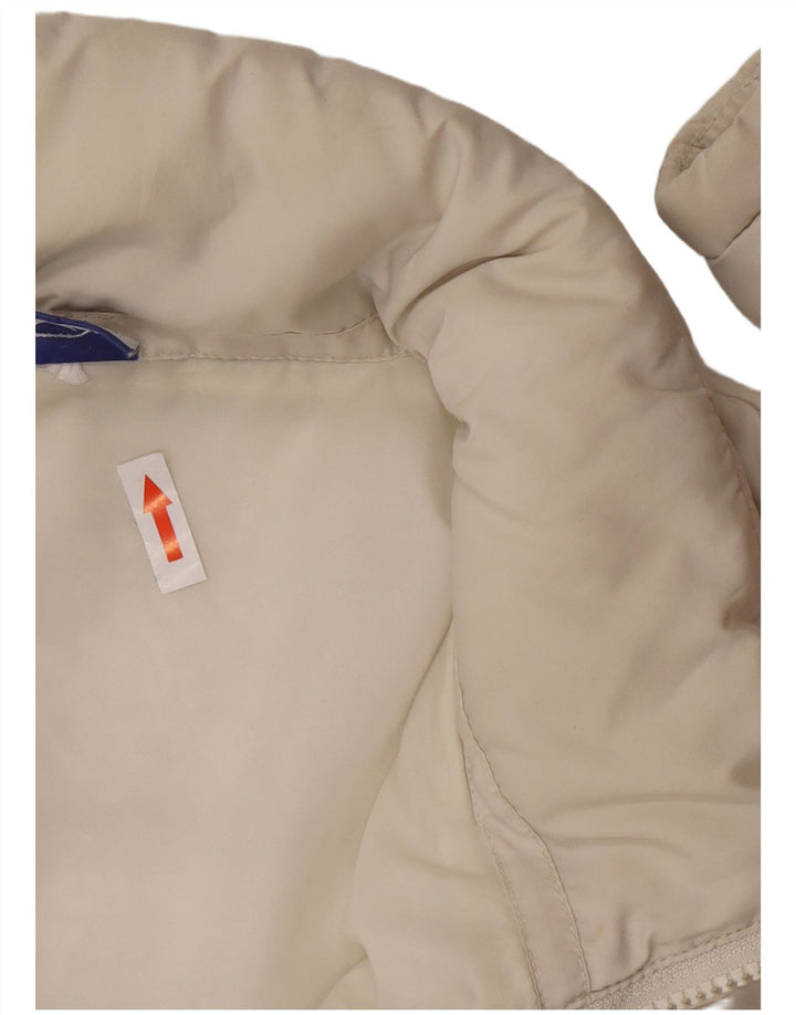 Jaqueta corta-vento feminina Reebok UK 16 grande poliéster branco esportivo
