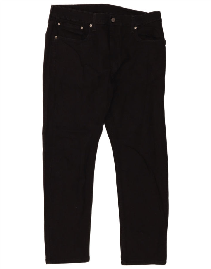 Levi's Masculino 502 Tapered Jeans W36 L30 Algodão Preto