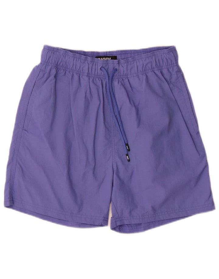 Shorts de banho Dkny Boys 11-12 anos pequeno roxo poliamida