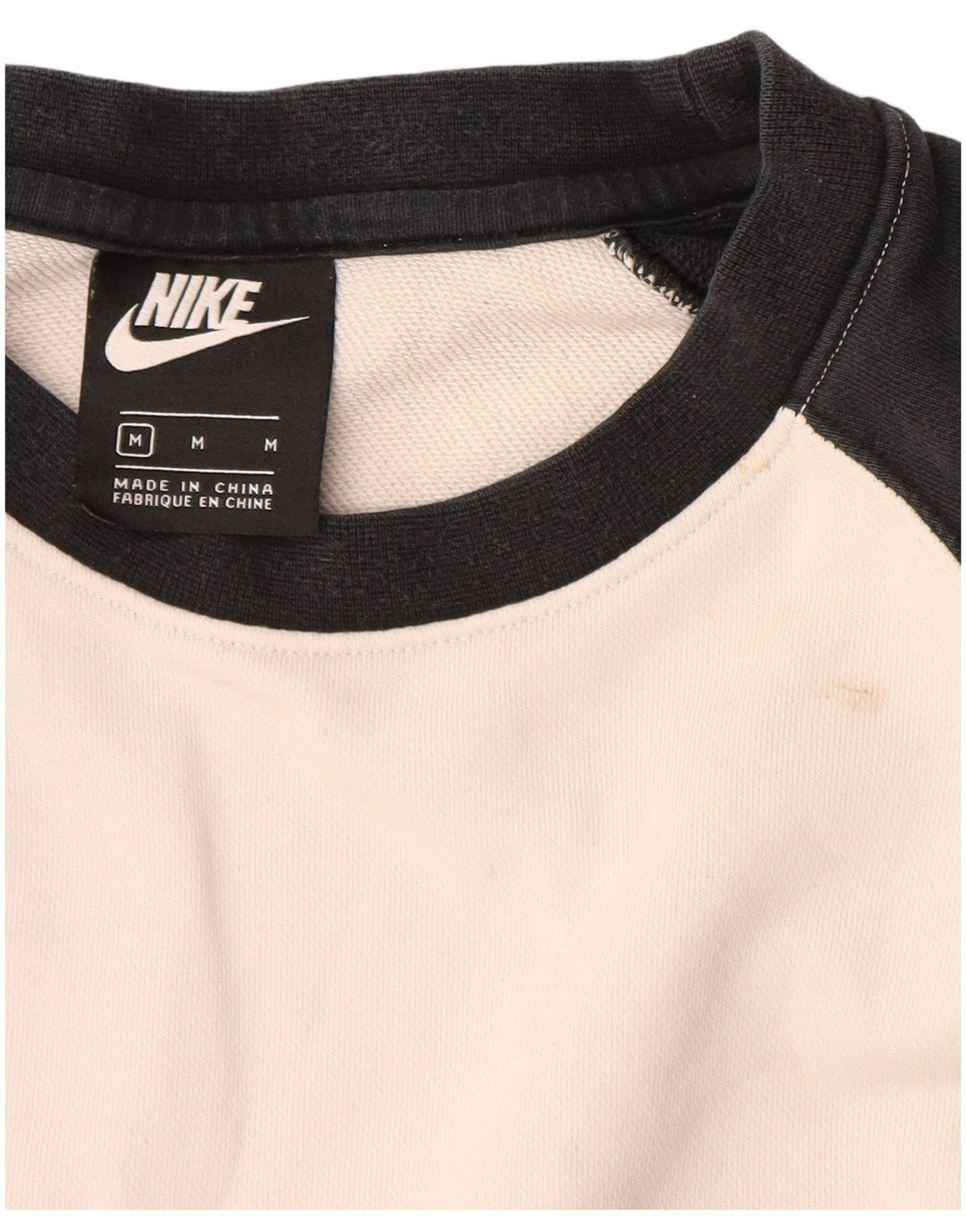 Moletom gráfico masculino Nike Jumper cinza médio algodão colorblock