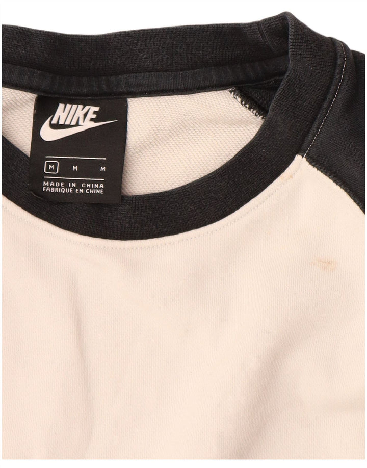 Moletom gráfico masculino Nike Jumper cinza médio algodão colorblock