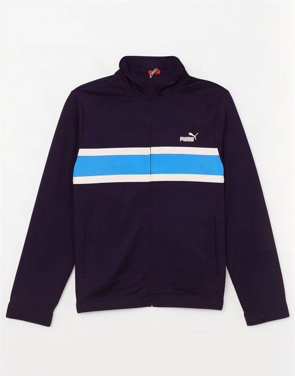 Puma Mens Tracksuit Top Jacket Grande Azul Marinho Colourblock Poliéster