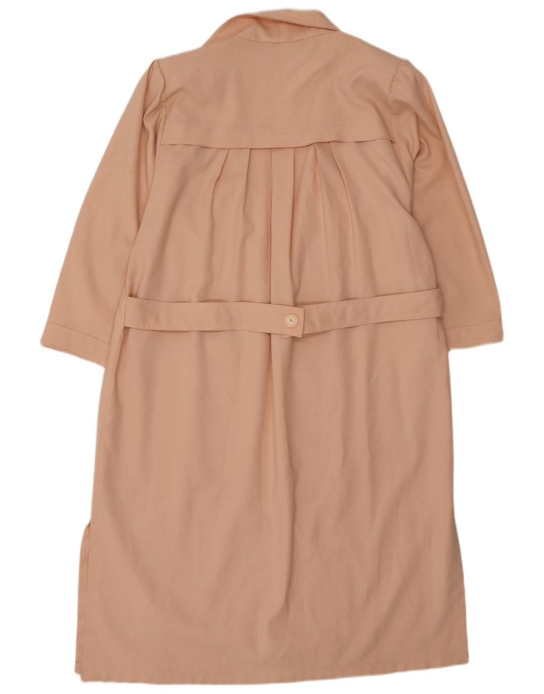 Sobretudo aberto feminino vintage UK 16 grande rosa