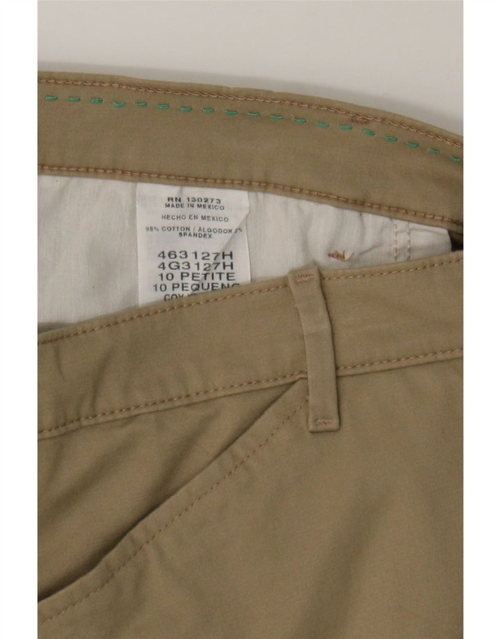 LEE Womens Straight Casual Trousers US 10 Large W32 L27 Beige Cotton Vintage Lee and Second-Hand Lee from Messina Hembry 