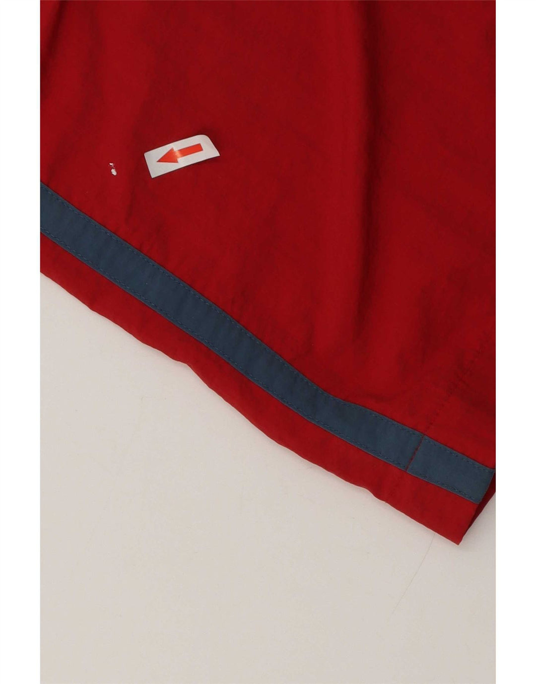 Guru Mens Graphic Natação Shorts Grande Colorblock Vermelho