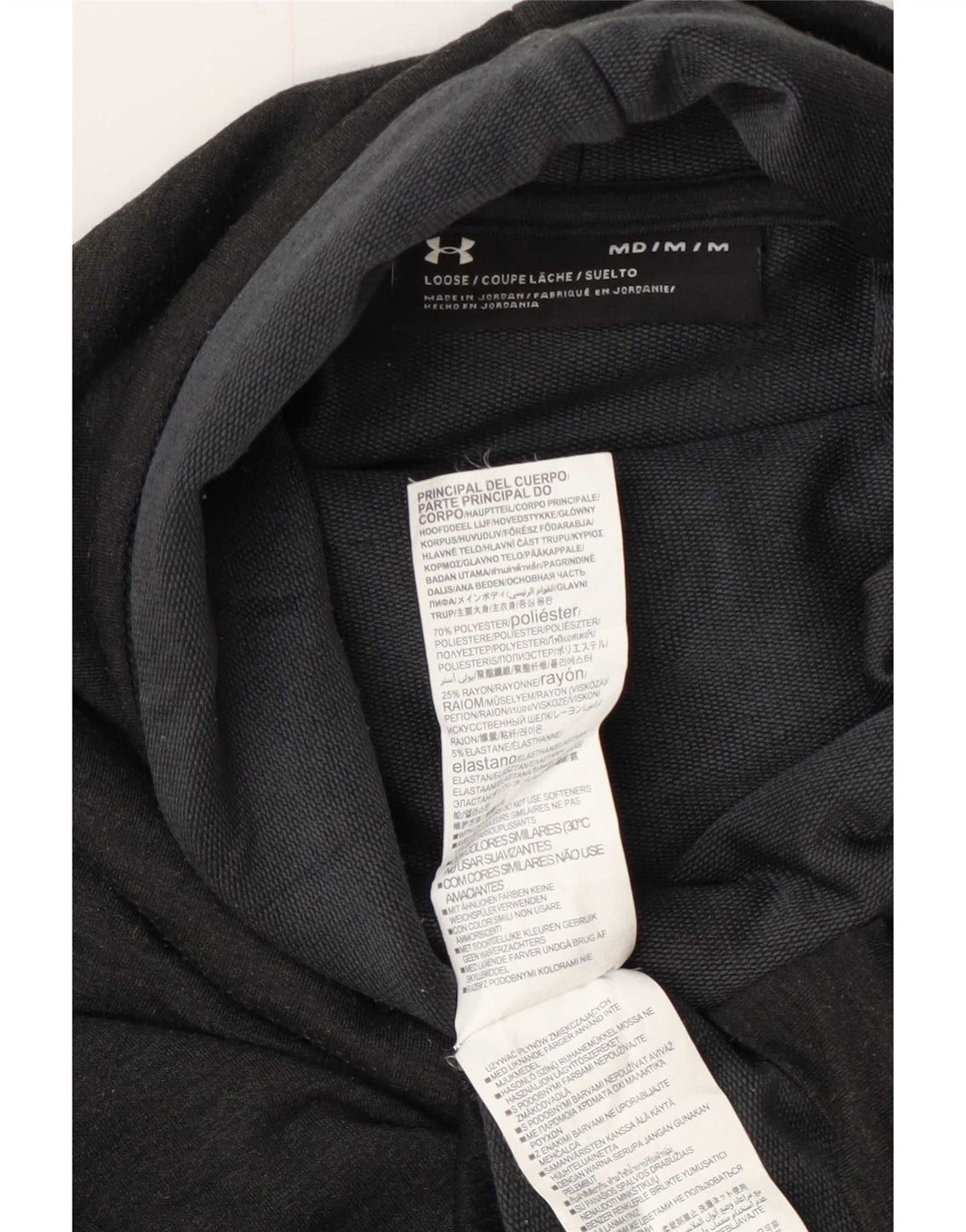 Under Armour feminino oversized moletom jumper UK 14 médio preto