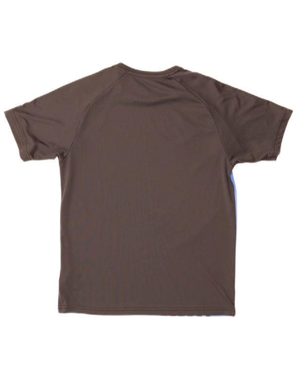 Camiseta Puma Menino 13-14 Anos Azul Colorblock Poliéster
