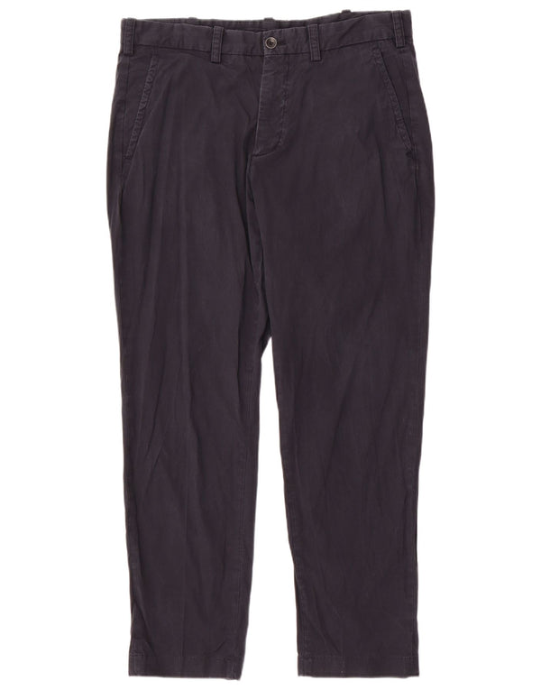 Calça Chino Reta Masculina Massimo Dutti EU 44 VLarge W34 L29 Azul Marinho
