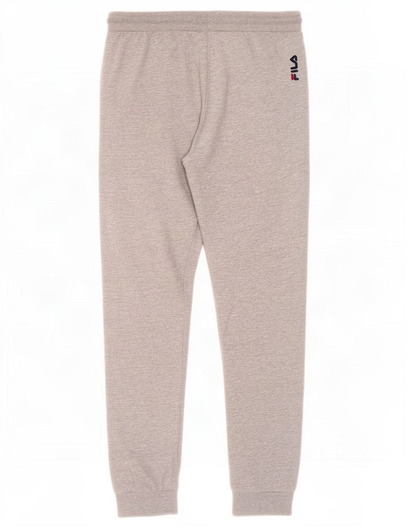 Calça de treino masculina Fila joggers pequeno algodão cinza