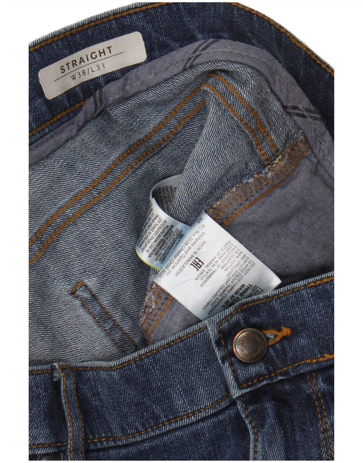 Jeans retos masculinos Marks & Spencer W38 L31 algodão azul