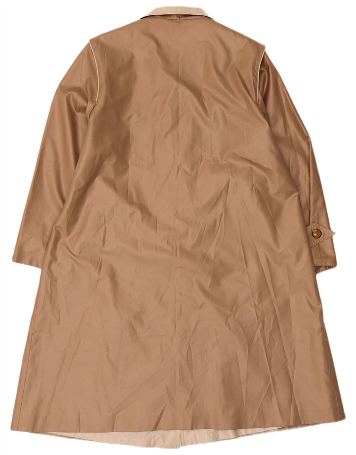 Sobretudo feminino Claude Havrey Reino Unido 16 grande poliéster marrom