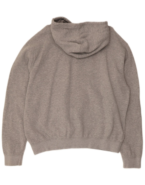 Adidas masculino gráfico moletom com capuz XL cinza manchado de algodão