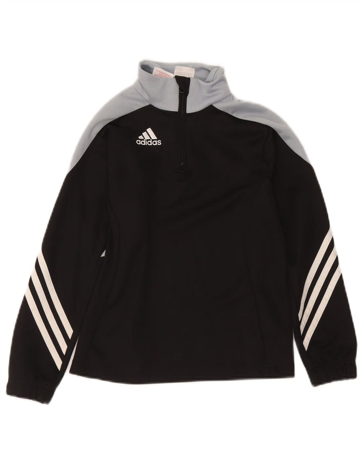 Adidas Meninos Climalite Pullover Treino Top 7-8 Anos Pequeno Preto