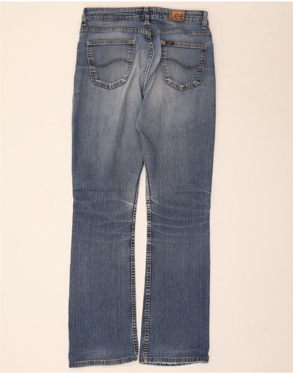 Lee Womens Cameron Bootcut Jeans W34 L33 Azul Algodão