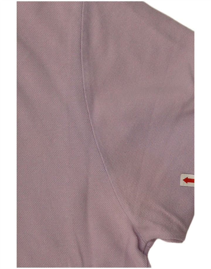 Camisa polo masculina Fred Perry de algodão roxo médio