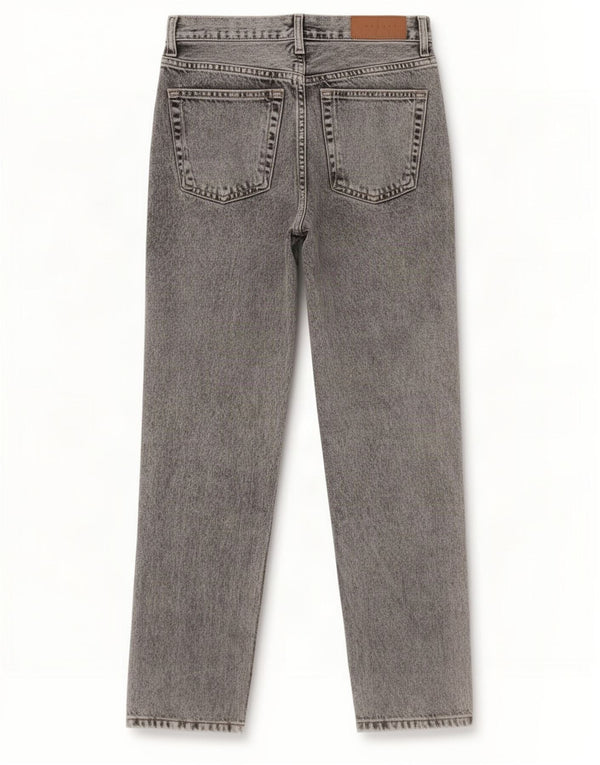 Jeans retos femininos Topshop W25 L26 algodão cinza