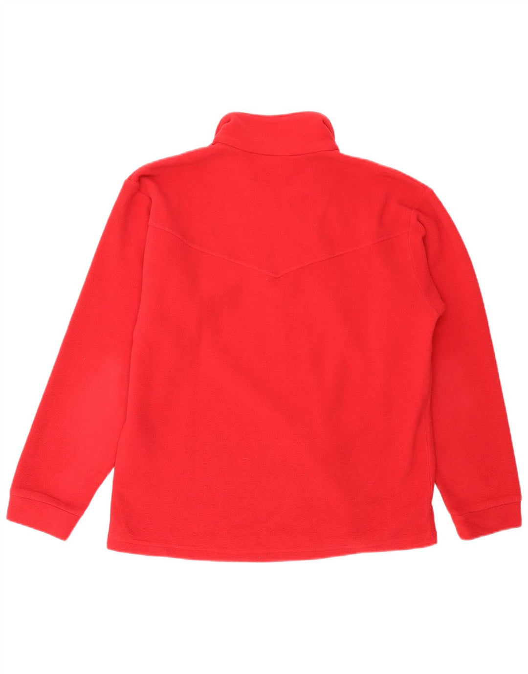 Suéter de lã feminino Brugi com zíper e gola 2XL poliéster vermelho