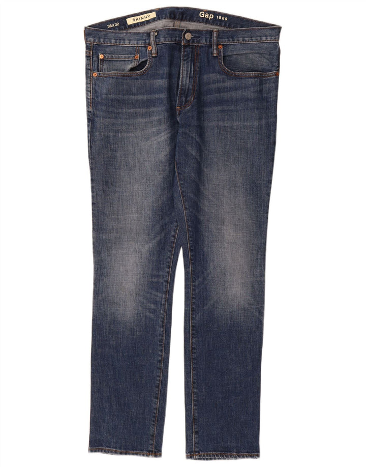 Jeans skinny masculino Gap W36 L32 algodão azul