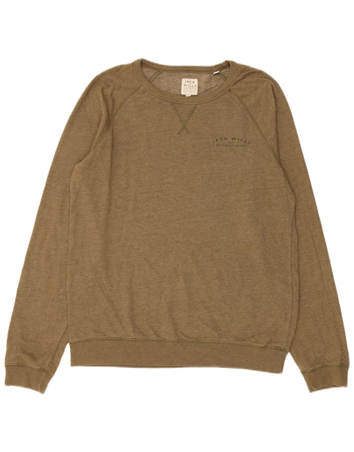 Jack Wills moletom masculino Jumper XL algodão cáqui