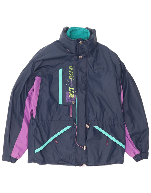 Jaqueta de esqui masculina Great Escapes Polartec Graphic IT 52 XL azul marinho