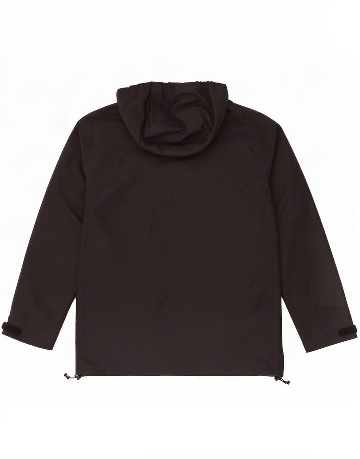 Jaqueta de chuva feminina com capuz Berghaus UK 12 nylon preto médio
