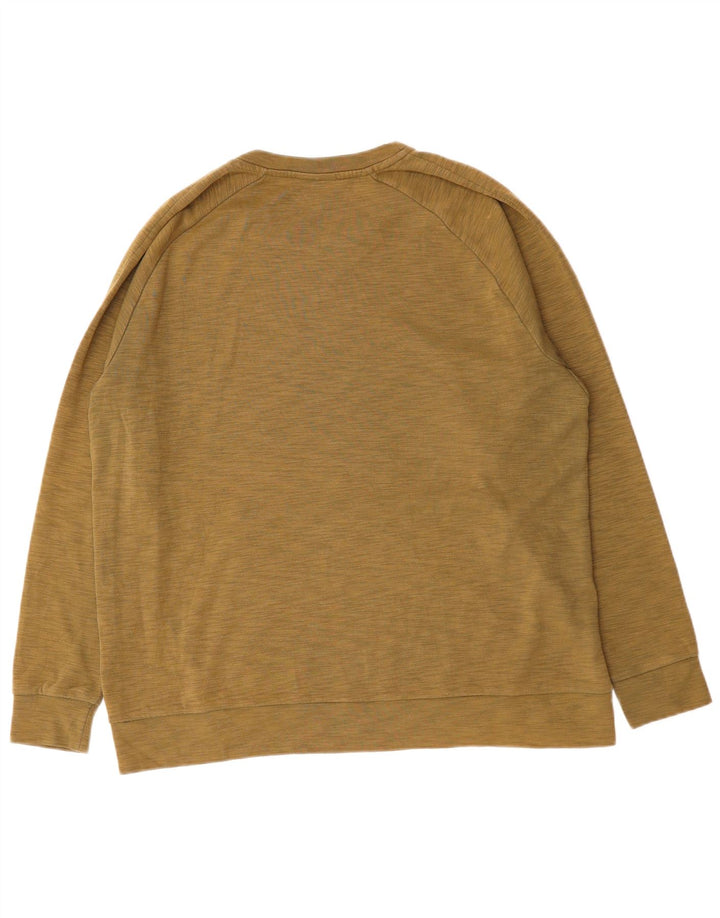 Moletom masculino NIKE Jumper XL cáqui manchado de algodão