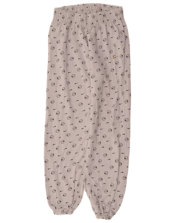 Nike feminino gráfico solto ajuste calças de treino joggers reino unido 10 pequeno azul