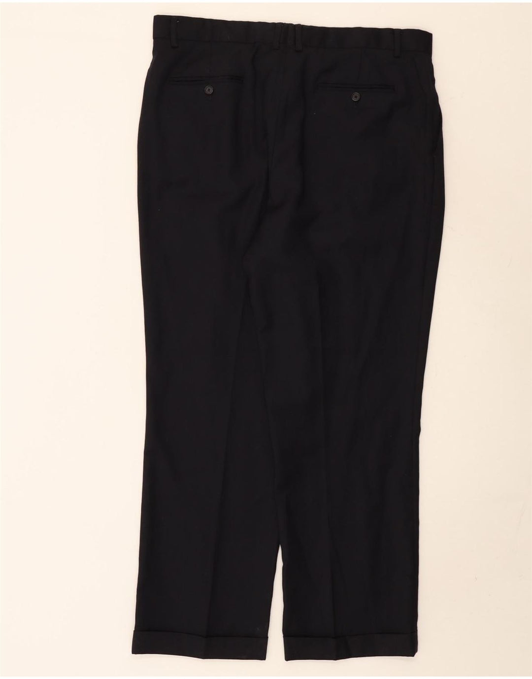 Calça de terno masculina NAUTICA W38 L30 lã preta