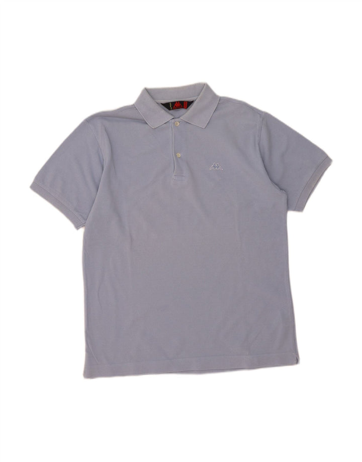Camisa polo masculina KAPPA Regular Fit algodão azul médio