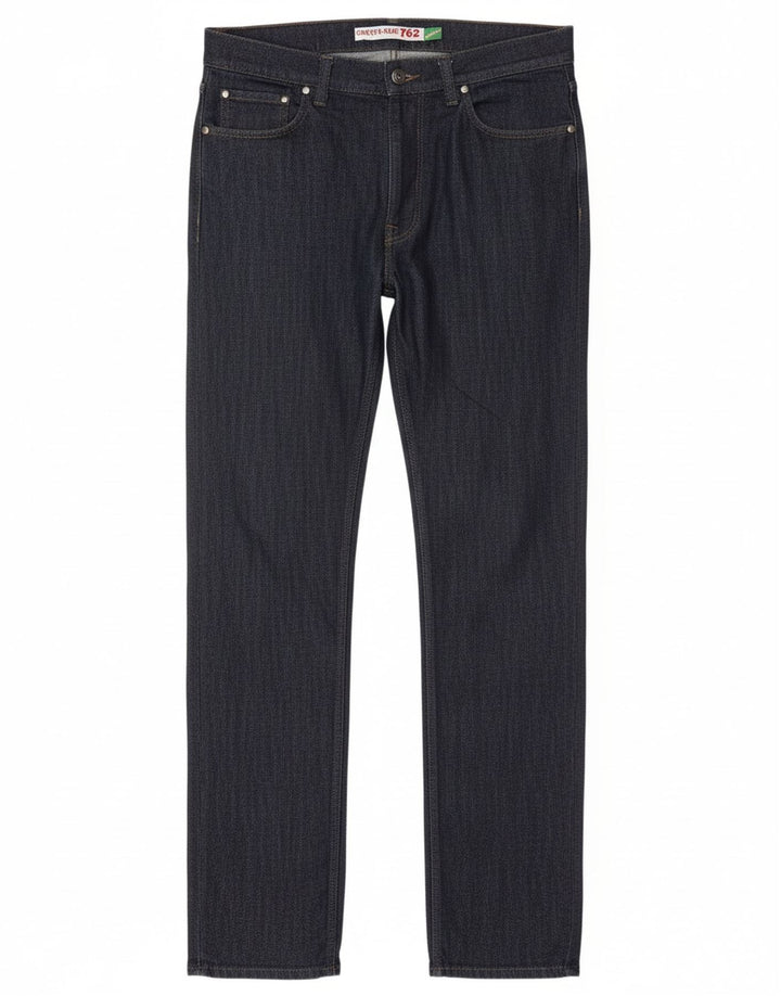 CARRERA Masculino 702 Slim Jeans W38 L35 Azul Marinho Algodão Clássico
