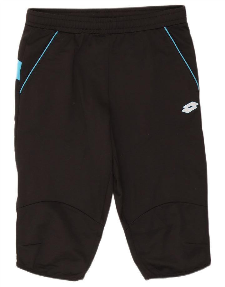 Lotto Mens Bermuda Sport Shorts Médio Preto Colorblock